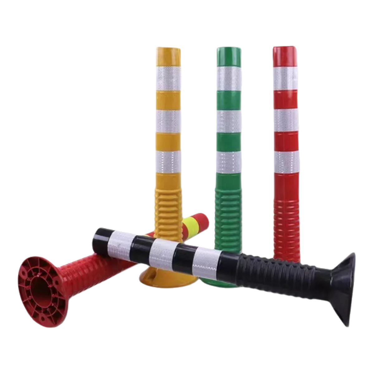 PU 柔性警示柱 | PVC/PE 路标柱 | 45 厘米、75 厘米、100 厘米交通柱