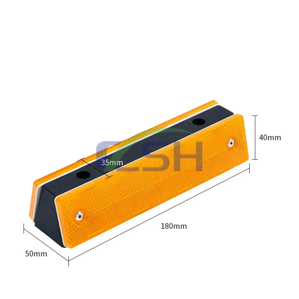 矩形反光标线器 ABS 镀锌钢公路护栏道路安全反光标志 可定制